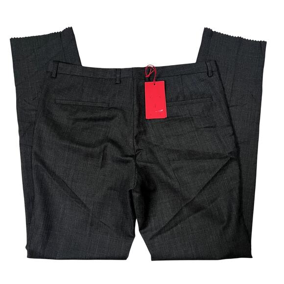 HUGO Hesten Dress Pant Extra Slim Fit -Wool blend-Charcoal- Sz 34R - Picture 6 of 7